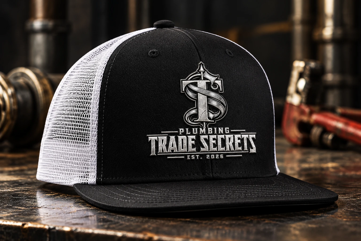 Classic Trade Secrets Trucker Cap product mockup