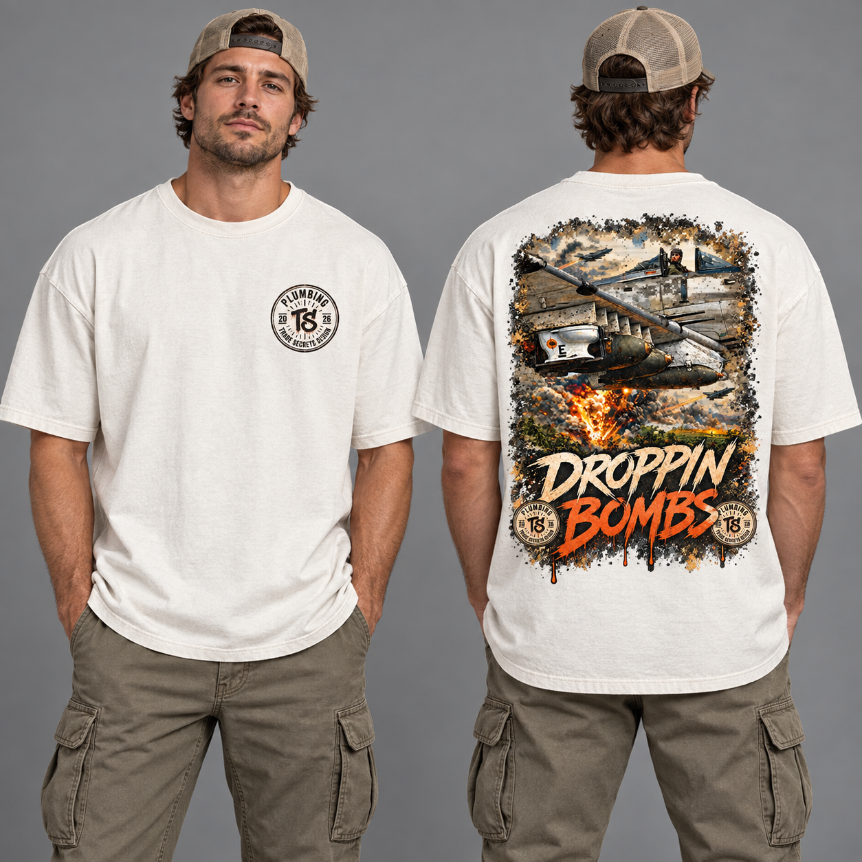 Droppin Bombs merchandise design