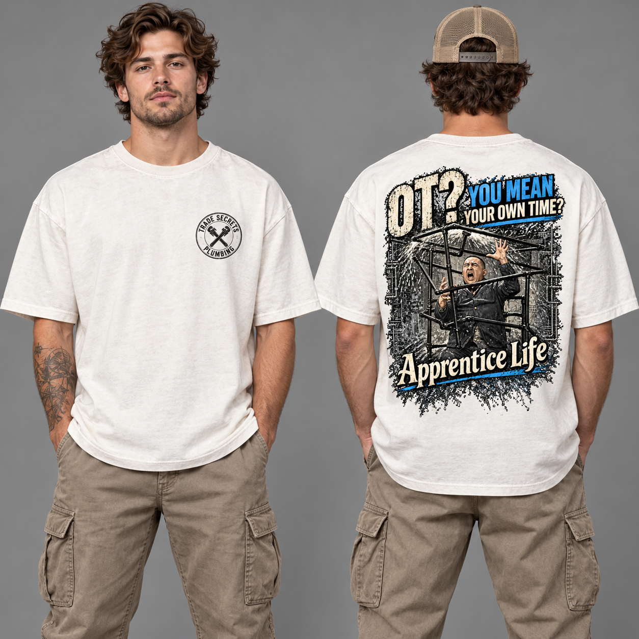 Overtime merchandise design