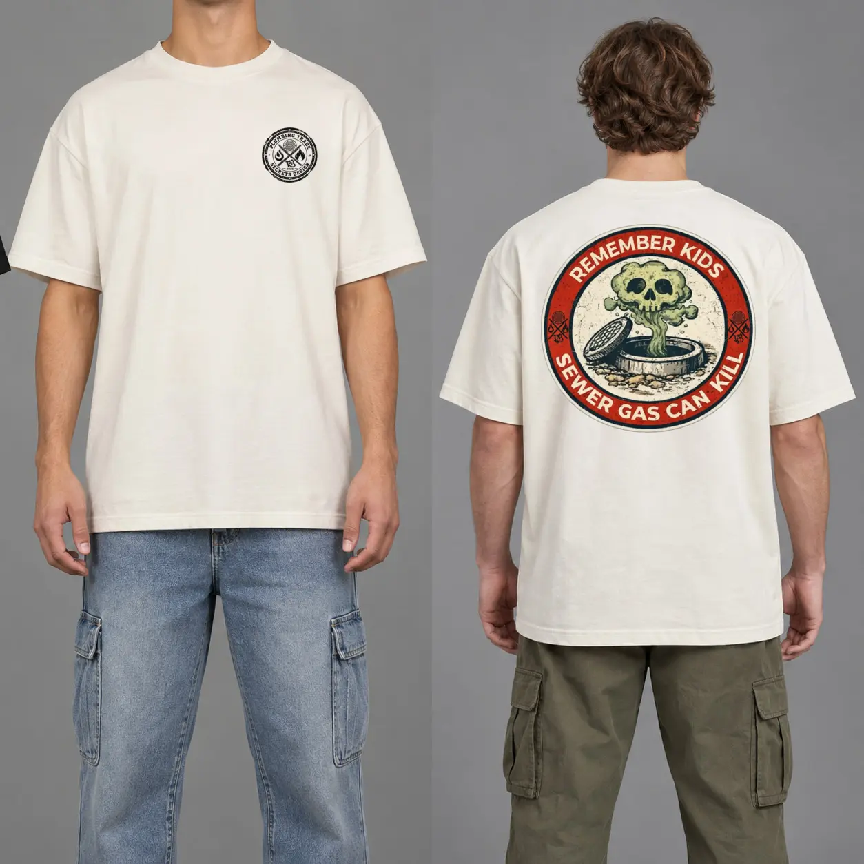Sewer Gases safety merchandise design
