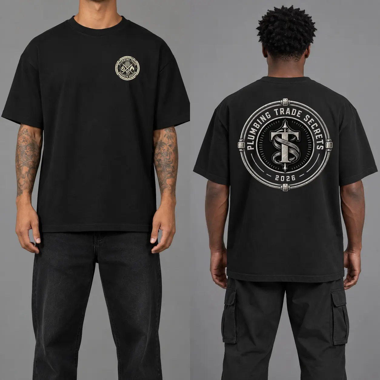 Circle TS Logo merchandise design